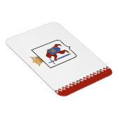 Magnet Flexible Drapeau de Mari El (Côté Droit)