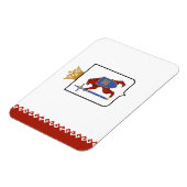 Magnet Flexible Drapeau de Mari El (Côté Gauche)