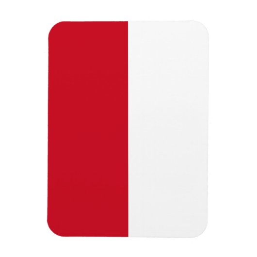 Magnet Flexible Drapeau de Monaco (Vertical)