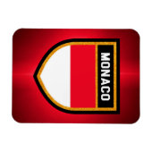 Magnet Flexible Drapeau de Monaco (Horizontal)