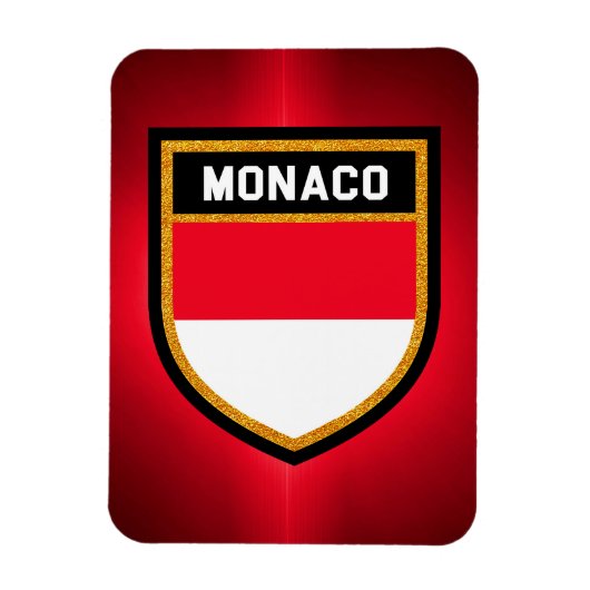 Magnet Flexible Drapeau de Monaco (Vertical)