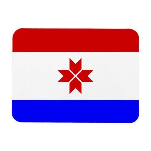 Magnet Flexible Drapeau de Mordovie (Horizontal)