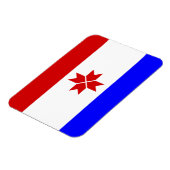 Magnet Flexible Drapeau de Mordovie (Côté Gauche)