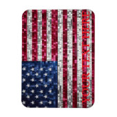 Magnet Flexible Drapeau de mosaïque américaine (Vertical)