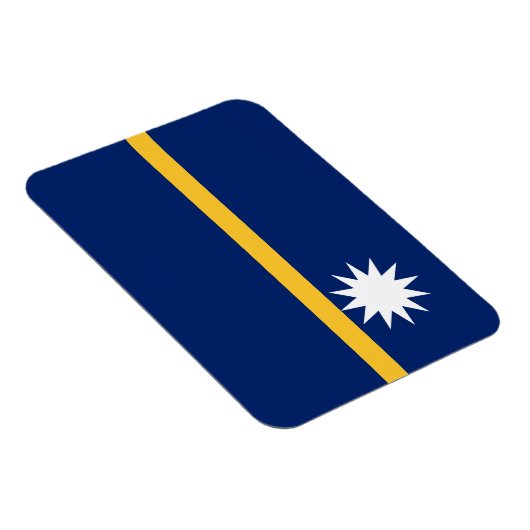 Magnet Flexible Drapeau de Nauru (Côté Droit)