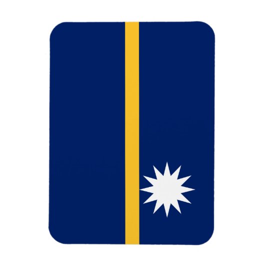 Magnet Flexible Drapeau de Nauru (Vertical)