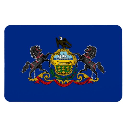Magnet Flexible Drapeau de Pennsylvanie (Horizontal)
