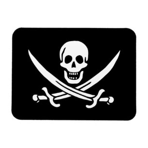 Magnet Flexible Drapeau de pirate de jolly roger