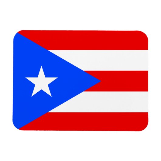 Magnet Flexible Drapeau de Porto Rico (Horizontal)