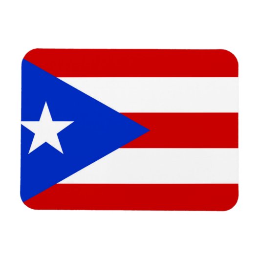 Magnet Flexible Drapeau de Porto Rico (Horizontal)