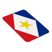 Magnet Flexible Drapeau de Saba (Côté Droit)