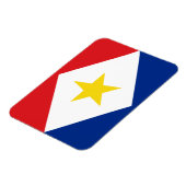 Magnet Flexible Drapeau de Saba (Côté Gauche)