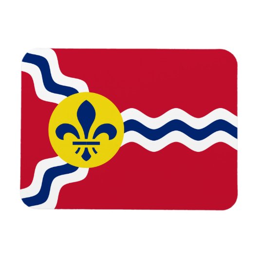 Magnet Flexible Drapeau de Saint-Louis, Missouri (Horizontal)