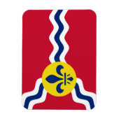 Magnet Flexible Drapeau de Saint-Louis, Missouri (Vertical)