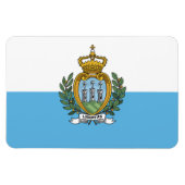 Magnet Flexible Drapeau de Saint-Marin (Horizontal)