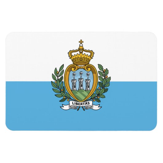 Magnet Flexible Drapeau de Saint-Marin (Horizontal)
