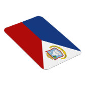 Magnet Flexible Drapeau de Saint-Martin (Côté Droit)