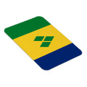Magnet Flexible Drapeau de Saint-Vincent (Côté Droit)