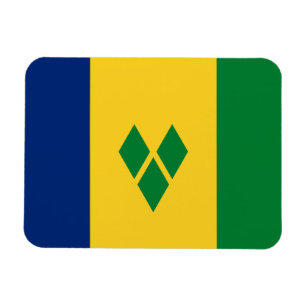 Magnet Flexible Drapeau de Saint-Vincent