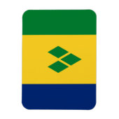 Magnet Flexible Drapeau de Saint-Vincent (Vertical)