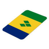 Magnet Flexible Drapeau de Saint-Vincent (Côté Gauche)