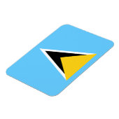 Magnet Flexible Drapeau de Sainte-Lucie (Côté Gauche)