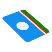 Magnet Flexible Drapeau de Sakha (Côté Droit)