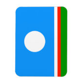 Magnet Flexible Drapeau de Sakha (Vertical)