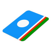 Magnet Flexible Drapeau de Sakha (Côté Gauche)