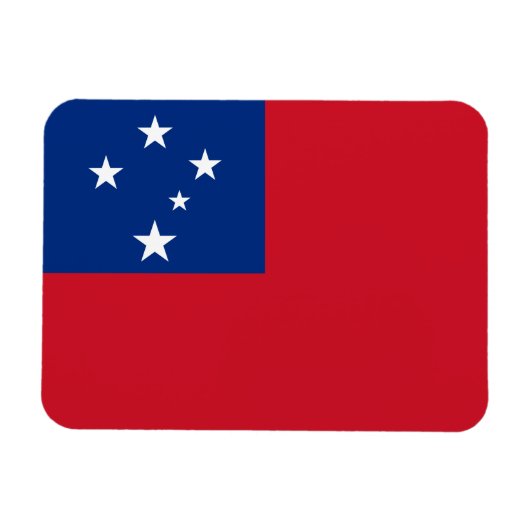 Magnet Flexible Drapeau de Samoa (Horizontal)