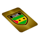 Magnet Flexible Drapeau de São Tomé e Príncipe (Côté Droit)