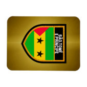 Magnet Flexible Drapeau de São Tomé e Príncipe (Horizontal)
