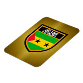 Magnet Flexible Drapeau de São Tomé e Príncipe (Côté Gauche)
