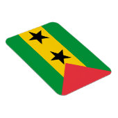 Magnet Flexible Drapeau de Sao Tomé-et-Principe (Côté Droit)