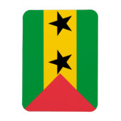 Magnet Flexible Drapeau de Sao Tomé-et-Principe (Vertical)