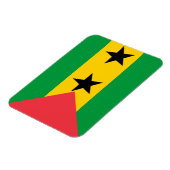 Magnet Flexible Drapeau de Sao Tomé-et-Principe (Côté Gauche)