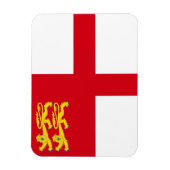 Magnet Flexible Drapeau de Sercq (Vertical)