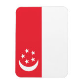 Magnet Flexible Drapeau de Singapour (Vertical)