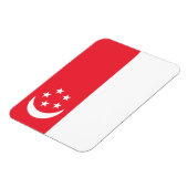 Magnet Flexible Drapeau de Singapour (Côté Gauche)