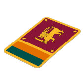 Magnet Flexible Drapeau de Sri Lanka (Côté Gauche)