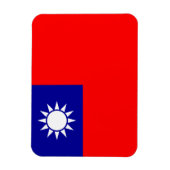 Magnet Flexible Drapeau de Taïwan (Vertical)