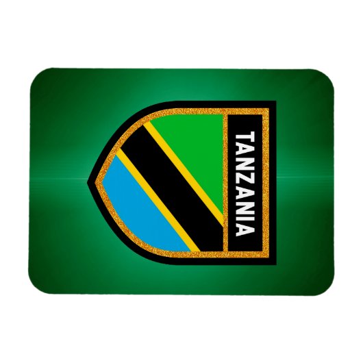 Magnet Flexible Drapeau de Tanzanie (Horizontal)
