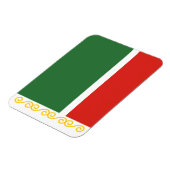 Magnet Flexible Drapeau de Tchétchénie (Côté Gauche)