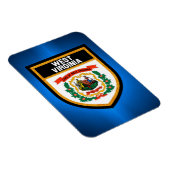 Magnet Flexible Drapeau de Virginie occidentale (Côté Droit)