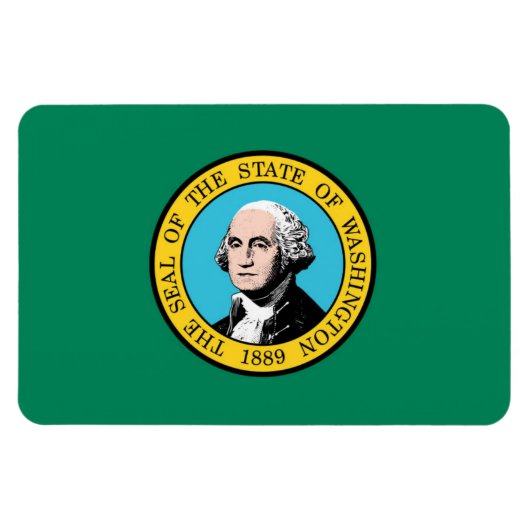 Magnet Flexible Drapeau de Washington (Horizontal)