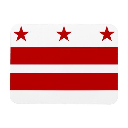 Magnet Flexible Drapeau de Washington DC (Horizontal)