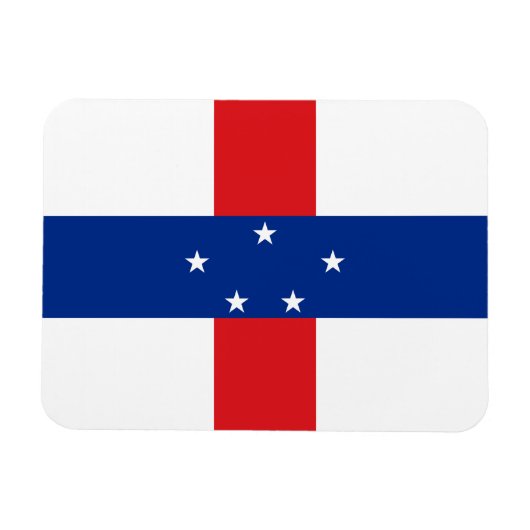 Magnet Flexible Drapeau des Antilles néerlandaises (Horizontal)