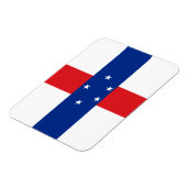 Magnet Flexible Drapeau des Antilles néerlandaises (Côté Gauche)