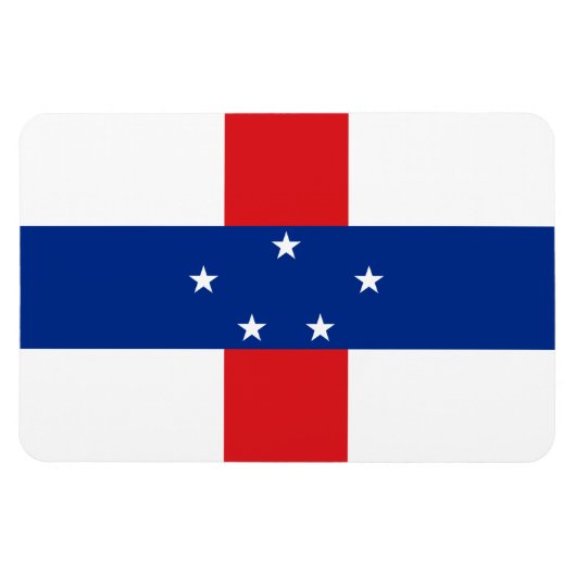 Magnet Flexible Drapeau des Antilles Pays-Bas (Horizontal)