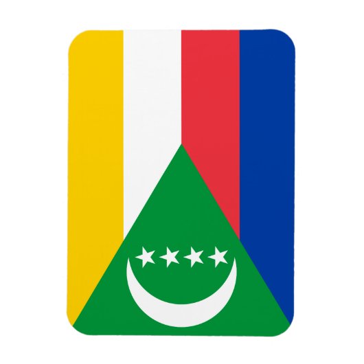 Magnet Flexible Drapeau des Comores (Vertical)